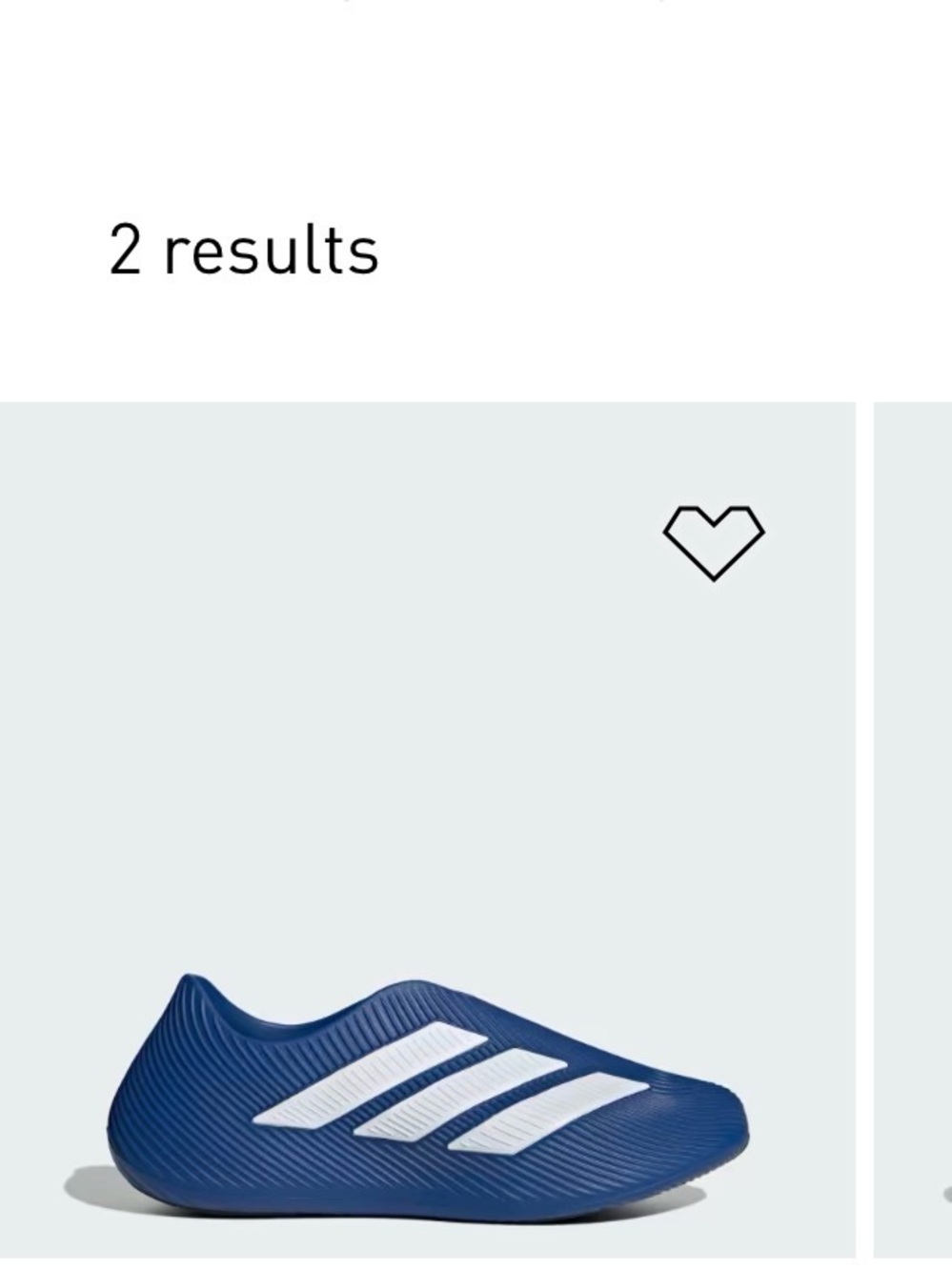 adidas Purechill Royal Blue Slip-On Clog with White Stripes